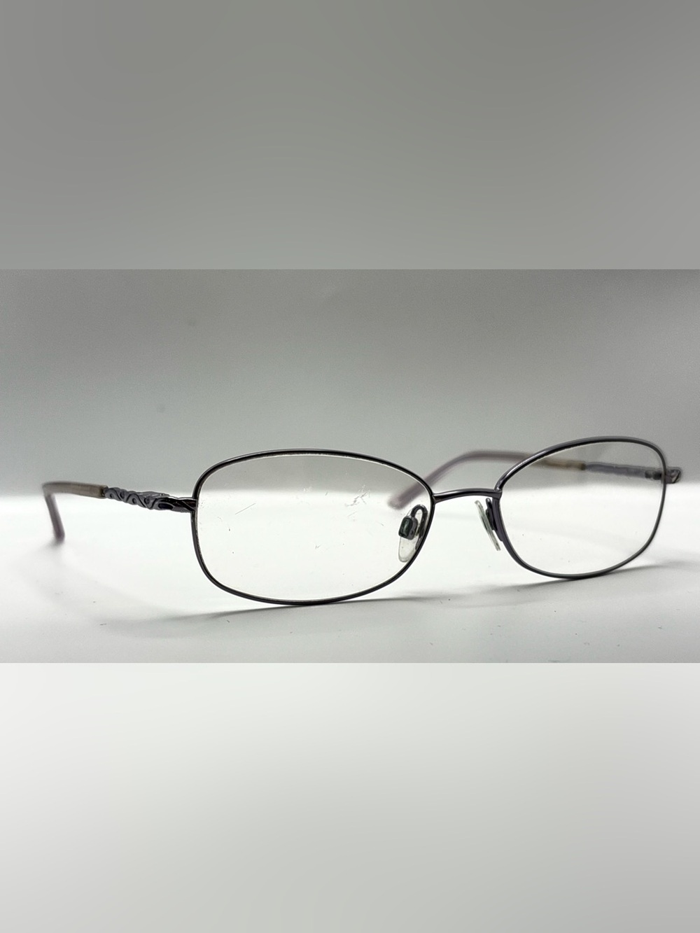 Ashley Stewart AS73 Purple Oval Sunglasses Frames Only